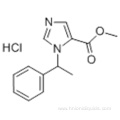 1H-Imidazole-5-carboxylicacid, 1-(1-phenylethyl)-, methyl ester, hydrochloride (1:1) CAS 35944-74-2